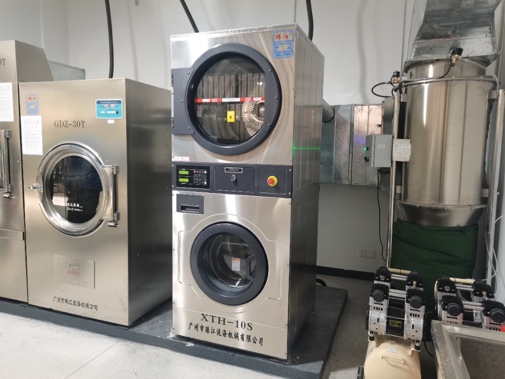 珠江洗滌設備的廣州全鋼工業用洗衣機在煤礦工廠洗衣房的應用案例